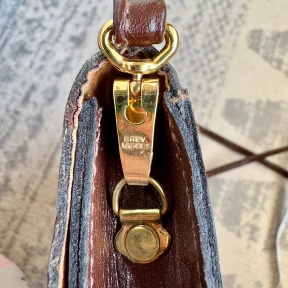 1970s Vintage Mimo Sacs Chocolate Brown Leather Bag - Picture 8 of 12